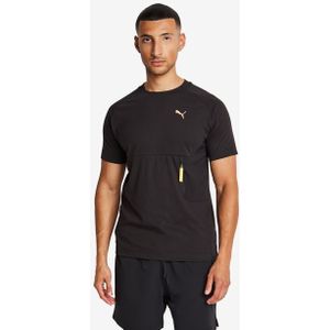 Puma tech Heren T-shirts - Zwart  - Katoen Jersey - Foot Locker