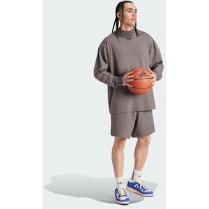 Adidas One Bball Long Sleeve Heren T-shirts - Bruin  - Katoen Jersey - Foot Locker