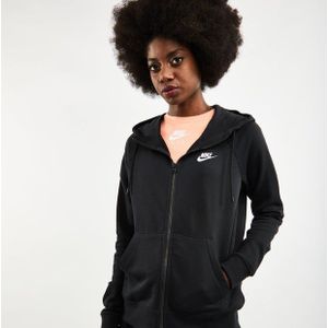 Nike Essential Full Zip Over The Head Dames Hoodies - Zwart  - Katoen Fleece - Foot Locker