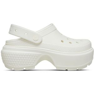 Crocs Stomp Dames Slippers en Sandalen - Wit  - Thermoplastische - Foot Locker