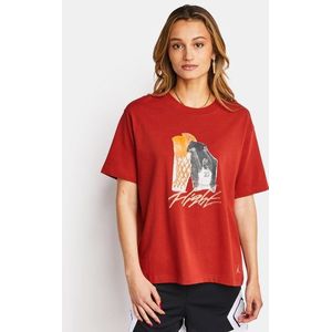 Jordan Gfx Dames T-shirts - Rood  - Foot Locker