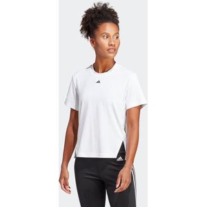 Adidas Versatile Dames T-shirts - Wit  - Katoen Canvas - Foot Locker