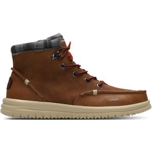 HEYDUDE - Bradley - Sneakers - Bruin - Suède