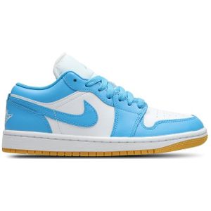 Jordan 1 Low Dames Schoenen - Wit - Leer, Synthetisch