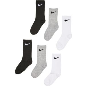 Nike - Kids Crew 6 Pack - Unisex Sokken - Wit - Katoen