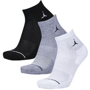 Jordan Everyday Cushioned Ankle 3 Pack Unisex Sokken - Wit - Maat: 35 - 38 - Foot Locker