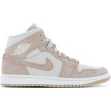 Jordan 1 Mid Dames Schoenen - Wit  - Polyester - Foot Locker