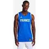 Frankrijk Limited Road Jordan basketbaljersey voor heren - Blauw