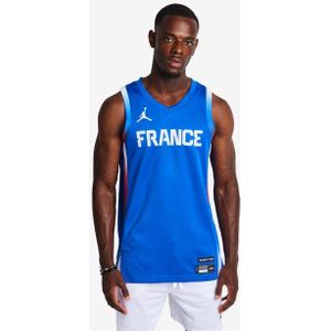 Frankrijk Limited Road Jordan basketbaljersey voor heren - Blauw