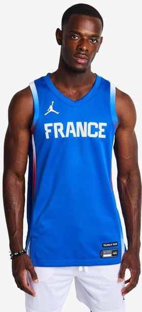 Frankrijk Limited Road Jordan basketbaljersey voor heren - Blauw