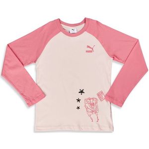 Puma X Spongebob Unisex T-shirts - Roze  - Katoen Jersey - Foot Locker