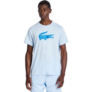 Heren Lacoste Sport Ultra Dry XXL Logo Sport T-shirt in Blauw