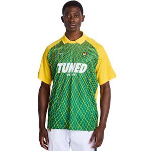 Nike Tuned Heren T-shirts - Geel - Maat: L - Poly Jersey - Foot Locker