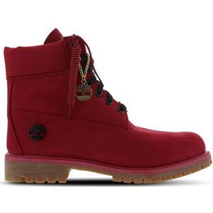 Timberland 6 Inch Heren Schoenen - Rood  - Nubuck - Foot Locker