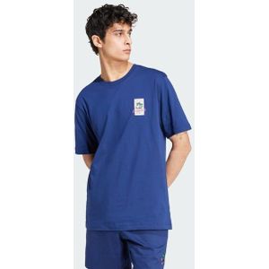 Adidas Originals Leisure League Badge Heren T-shirts - Blauw  - Katoen Jersey - Foot Locker