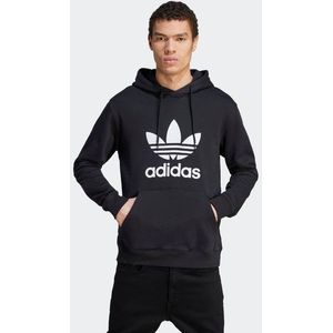 Adidas Trefoil Heren Hoodies - Zwart  - Katoen Canvas - Foot Locker