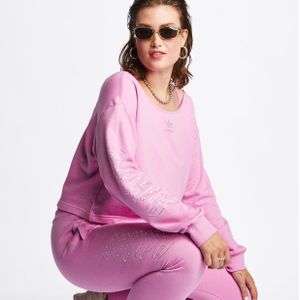 Adidas Slouchy Crew Sweatshirt Dames Sweatshirts - Roze  - Foot Locker