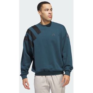 Adidas Ae Foundation Crew Heren Sweatshirts - Teal  - Katoen Jersey - Foot Locker