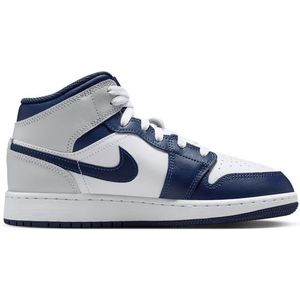 Jordan - Aj1 Mid - Unisex Schoenen - Wit - Leer