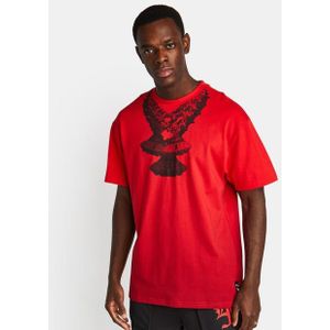 Puma Melo Heren T-shirts - Rood  - Katoen Jersey - Foot Locker
