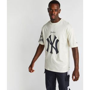 New Era Mlb New York Yankees Heren T-shirts - Wit  - Katoen Jersey - Foot Locker