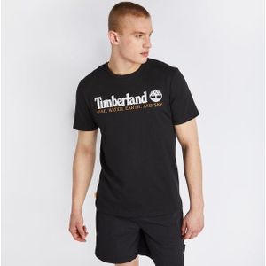 Timberland Linear Logo Heren T-shirts - Zwart  - Foot Locker