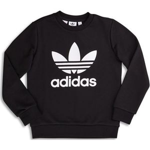 Adidas Trefoil Unisex Sweatshirts - Zwart  - Katoen Fleece - Foot Locker