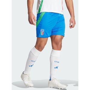 Adidas Italy 24 Away Heren Korte Broeken - Blauw - Maat: XS - Katoen Canvas - Foot Locker