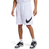 Nike Sportswear Broek 'CLUB'  zwart / wit