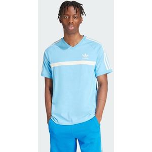 Adidas Panel Heren T-shirts - Blauw  - Katoen Jersey - Foot Locker