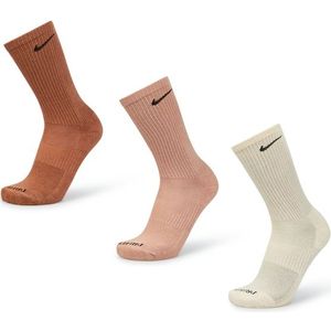 Nike Everyday Cushioned Crew 3 Pack Unisex Sokken - Bruin  - Foot Locker
