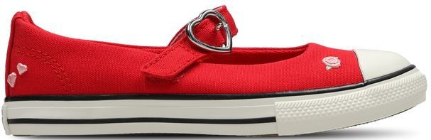 Converse - Ctas Dainty Mary Jane Low - Unisex Schoenen - Rood - Canvas