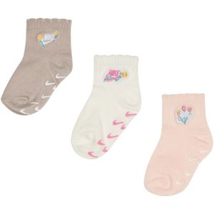 Nike Kids Ankle No Slip 3 Pack Unisex Sokken - Wit - Maat: 27 - 35 - Foot Locker