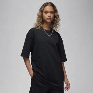 Jordan Essentials Oversized Dames T-shirts - Zwart  - Katoen Jersey - Foot Locker
