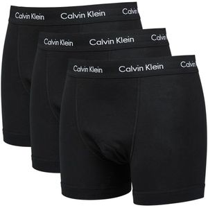 Calvin Klein Trunk 3 Pack Unisex Ondergoed - Zwart  - Foot Locker