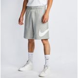 Nike Sportswear Heren Korte Broeken - Grijs  - Katoen Fleece - Foot Locker
