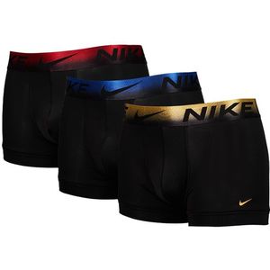 Nike Trunk 3 Pack Unisex Ondergoed - Zwart - Maat: 38 - 42 - Foot Locker