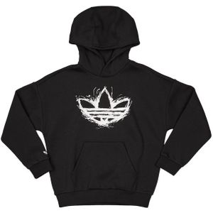 Adidas Graphics Hoodies Kinder - Zwart - Maat 147 - 152 CM - Katoen Fleece