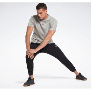 Reebok Workout Ready Joggers Heren Broeken - Zwart  - Katoen Jersey - Foot Locker