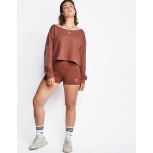 Adidas Slouchy Crew Sweatshirt Dames Sweatshirts - Bruin  - Foot Locker