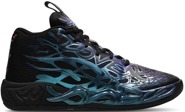 PUMA - MB.04 - Basketbalschoenen - Zwart - Gebreid Bovenwerk