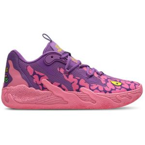 PUMA HOOPS x TNMT MB.03 Lo Krang uniseks basketbalschoenen, Roze/Geel, Maat 44