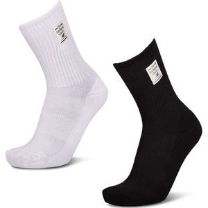 New Balance Crew 2 Pack Unisex Sokken - Wit - Maat: 39-42 - Katoen - Foot Locker