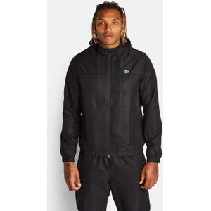 Lacoste Diamond Weave Hooded Heren Trainingspakken - Zwart  - Foot Locker