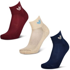 Adidas Ankle 3 Pack Unisex Sokken - Marron - Maat: 46-48 - Katoen - Foot Locker