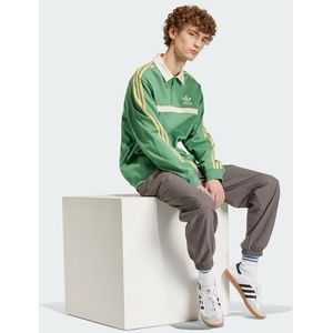 Adidas Collared Heren Sweatshirts - Groen  - Katoen Jersey - Foot Locker