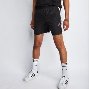 Adidas Adicolor 3 Stripe Swimshort Heren Badmode - Zwart  - Foot Locker