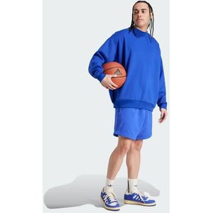 Adidas One Bball Crew Heren Sweatshirts - Blauw  - Katoen Canvas - Foot Locker