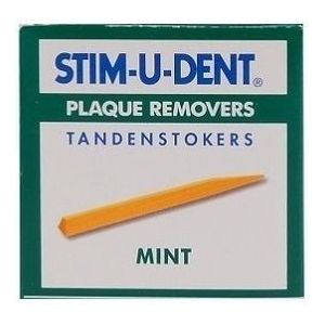 Stimudent Tandenstokers regular mint - 25st