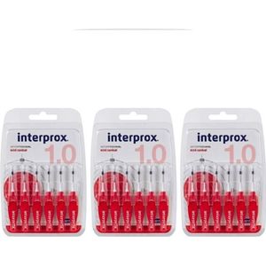 Interprox premium ragers mini conical rood 2-4 mm - Voordeel 3 x 6st